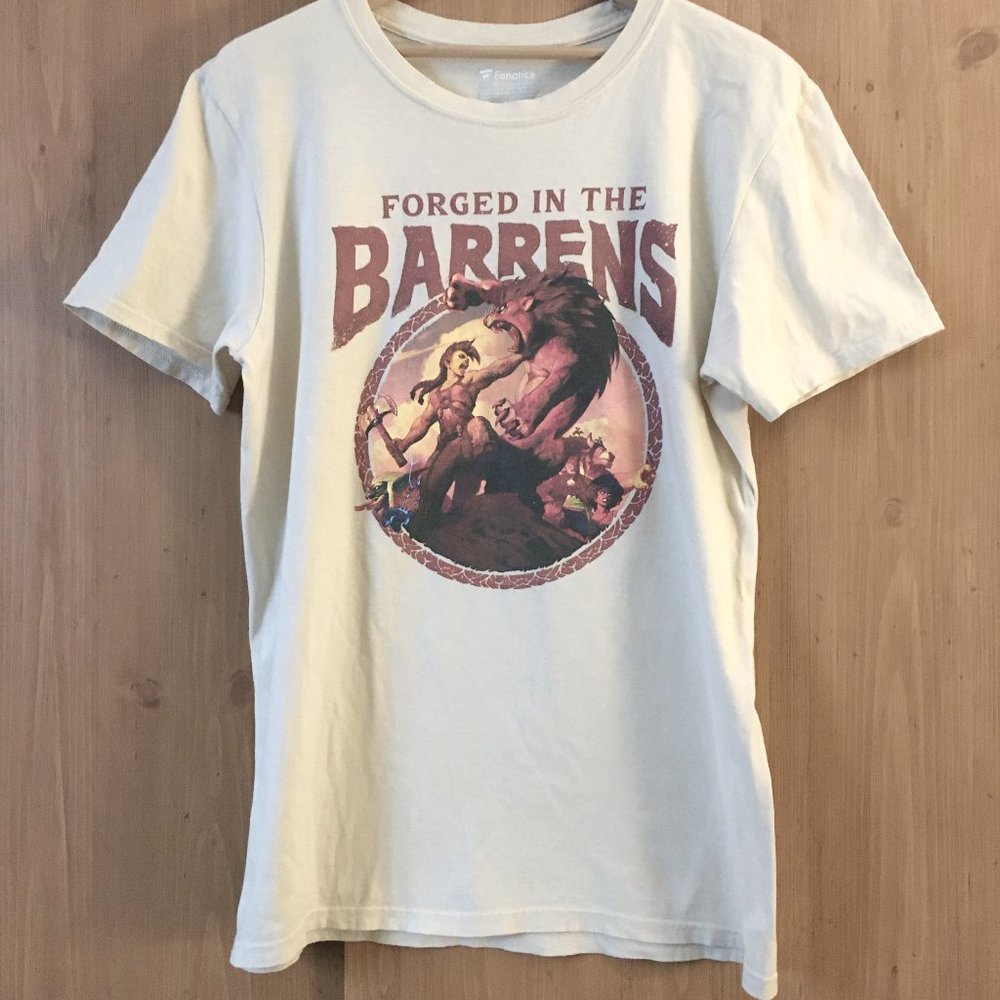 Fanatics Hearthstone Forged in the Barrens T-Shirt Medium Cream